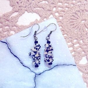 New: Soul_Embellish Elegant 925sSterling Silver Crystal Beaded Fishhook Earrings